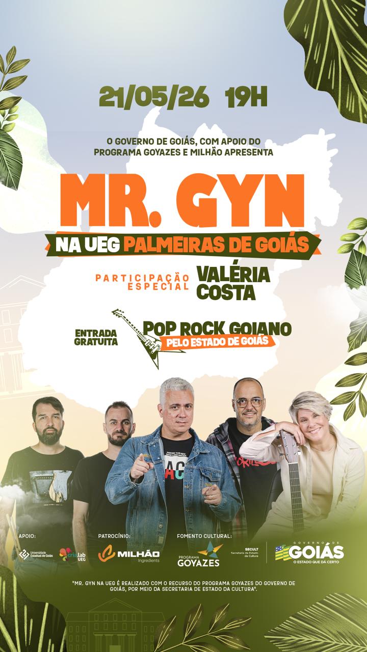  ​Mr. Gyn chega a Palmeiras de Goiás com show gratuito e participação especial de Valéria Costa