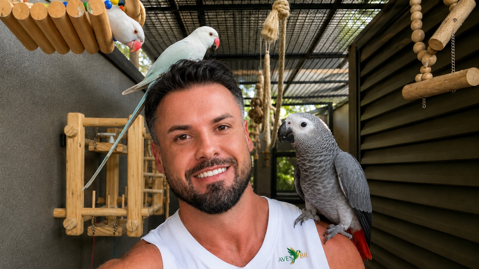 Na AVES BR, Vinicius Del Rio diz que o trabalho é feito de forma específica e alinhada ao comportamento natural de cada espécie.
