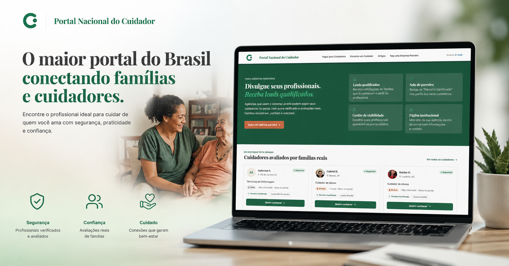 Brasil ganha primeiro portal nacional de cuidadores de Idosos