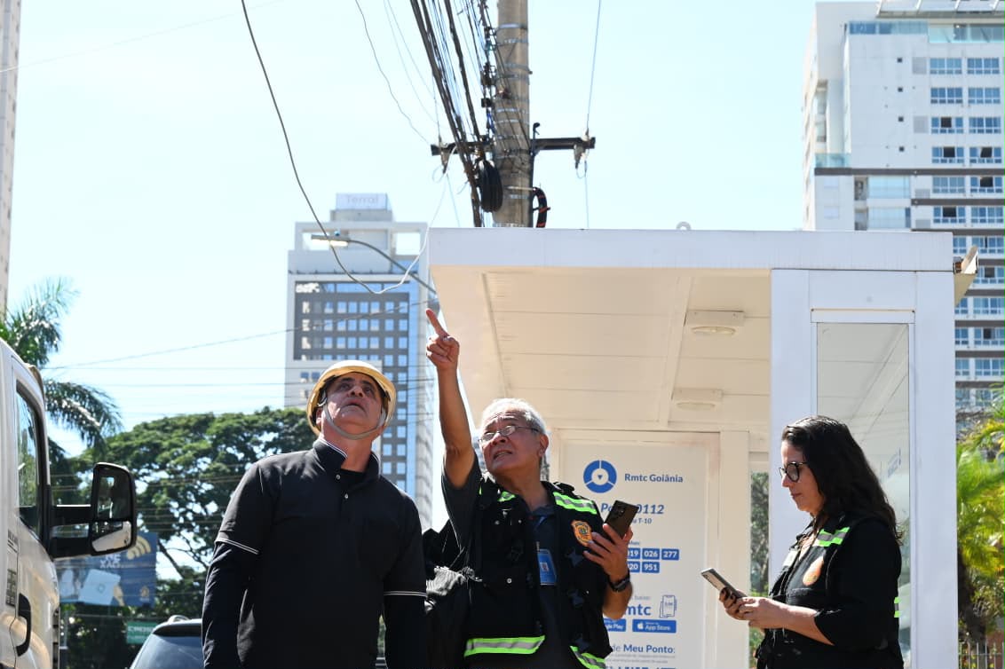 Operação Cidade Segura já mobilizou 38 empresas para regularização da rede aérea em Goiânia