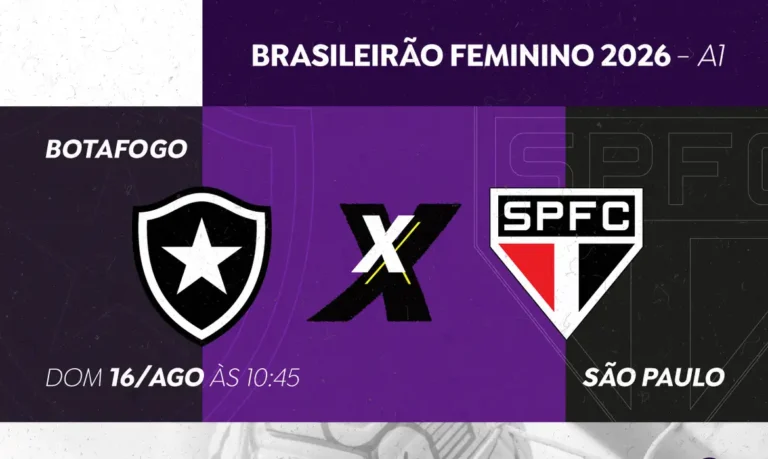 TV Brasil exibe Botafogo x São Paulo pelo Brasileirão Feminino A1