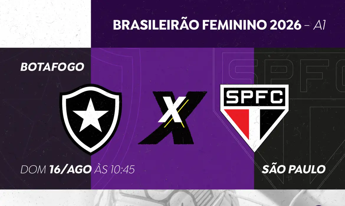 TV Brasil exibe Botafogo x São Paulo pelo Brasileirão Feminino A1