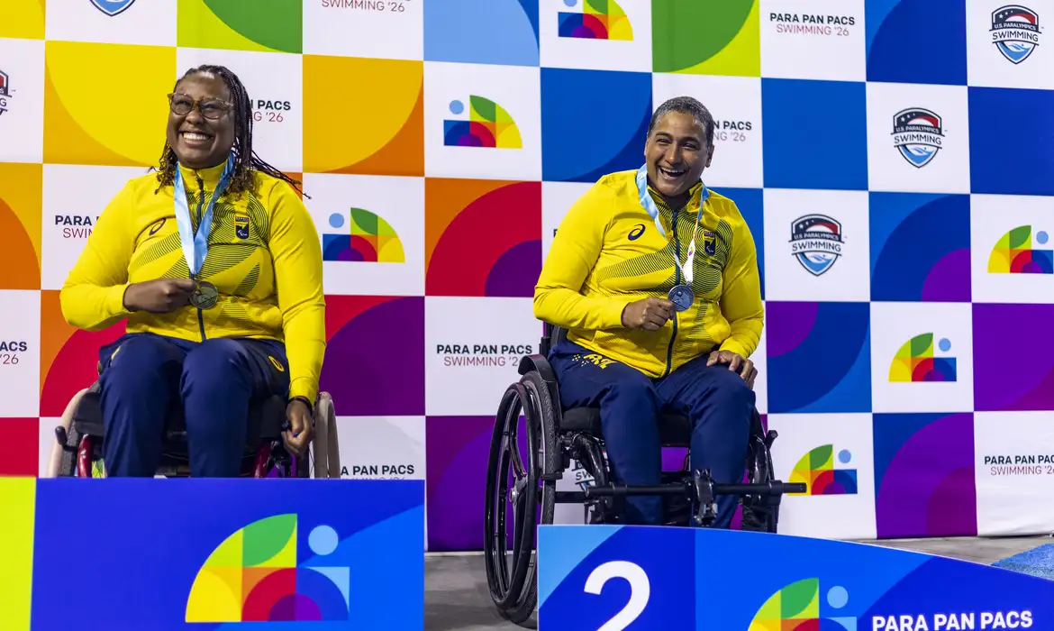 Parapan-Pacífico de natação: Brasil estreia com medalhas e recorde