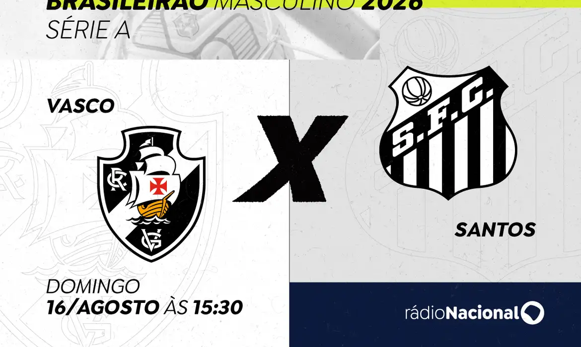 Ondas da Rádio Nacional transmitem partida entre Vasco e Santos