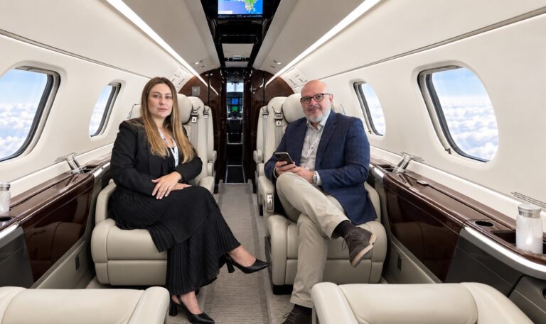 Paula Soffo Hoffmann e Raul Marinho, sócios-diretores da FLY CGC.
