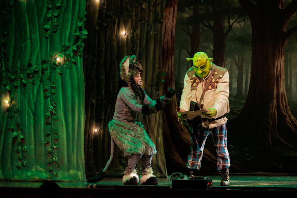O universo de Shrek ganha vida nos palcos de Goiânia em 8 de novembro, às 17h, no Teatro Madre Esperança Garrido. O musical da Cia de Teatro Carlos Moreira reúne personagens queridos do cinema em uma aventura de humor, fantasia e música. (Foto: Jhonatan Franco)