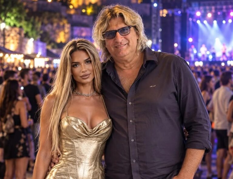Abraham Ackermann e a ex-Miss Universo Ana Trkulja